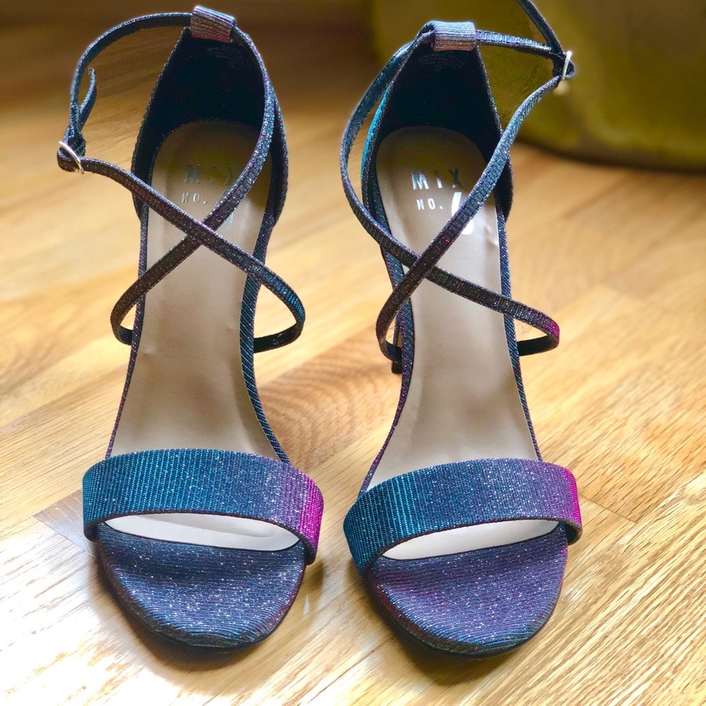 Mix No. 6 Zaydia Sandal Purple/Teal Heel